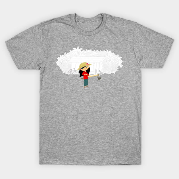 TropoGirl - Chinese country girl - Living in the country T-Shirt by Kartoon